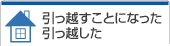 引っ越すことになった/引っ越した