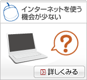 インターネットを使う機会が少ない